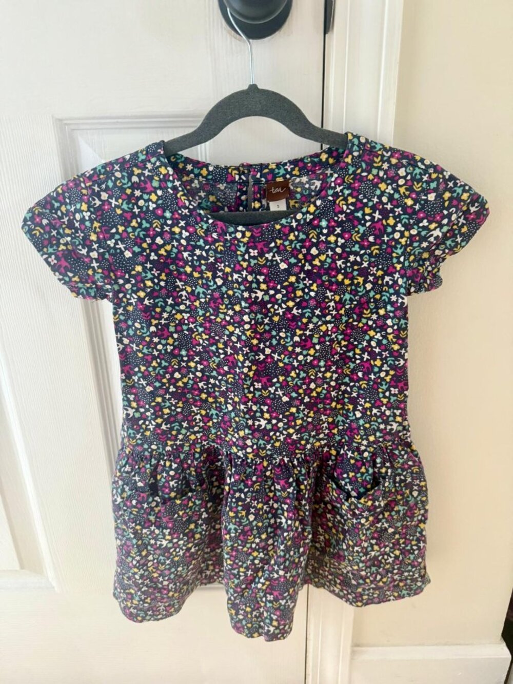 TEA Collection Floral Print Pocket Dress Size 5 (110cm)